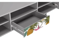 Móvel De Tv* Mueble de TV - 170х59х41 cm - T6 - Estival Fruit, Cinza Cinzento