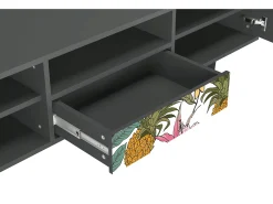 Discount Mueble de TV - 170х59х41 cm - T6 - Estival Fruit, Antracite Cinza antracite