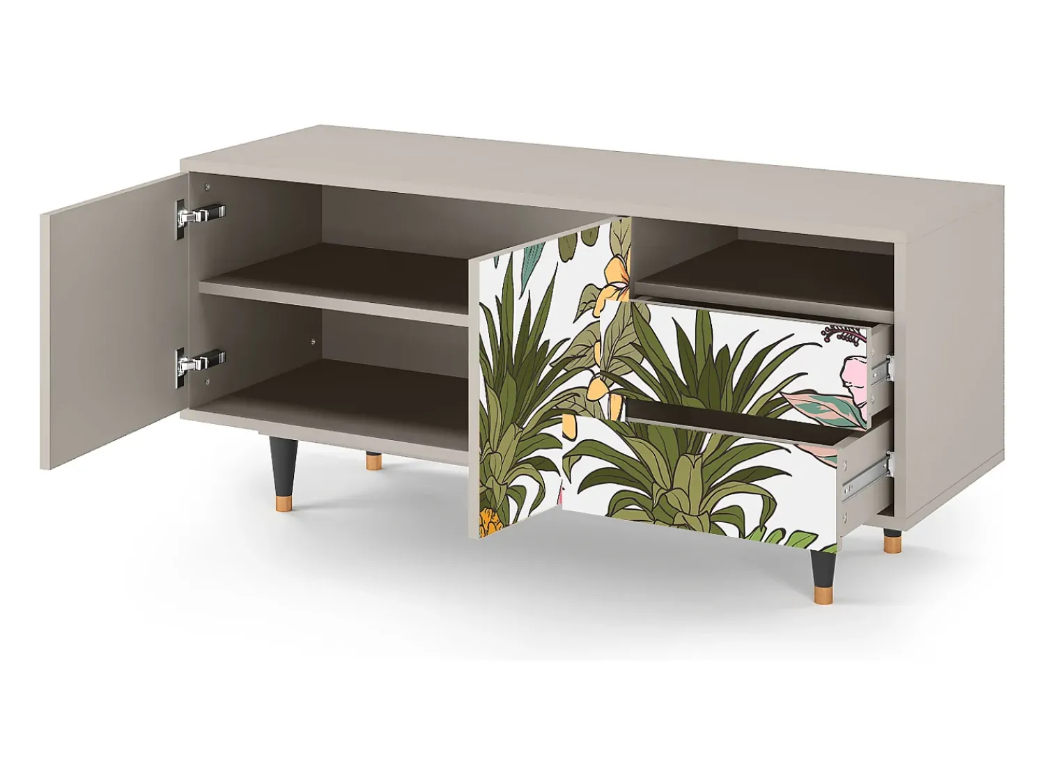 Mueble de TV - 125х56х41 cm - T7 - Estival Fruit, Areia^ Móvel De Tv