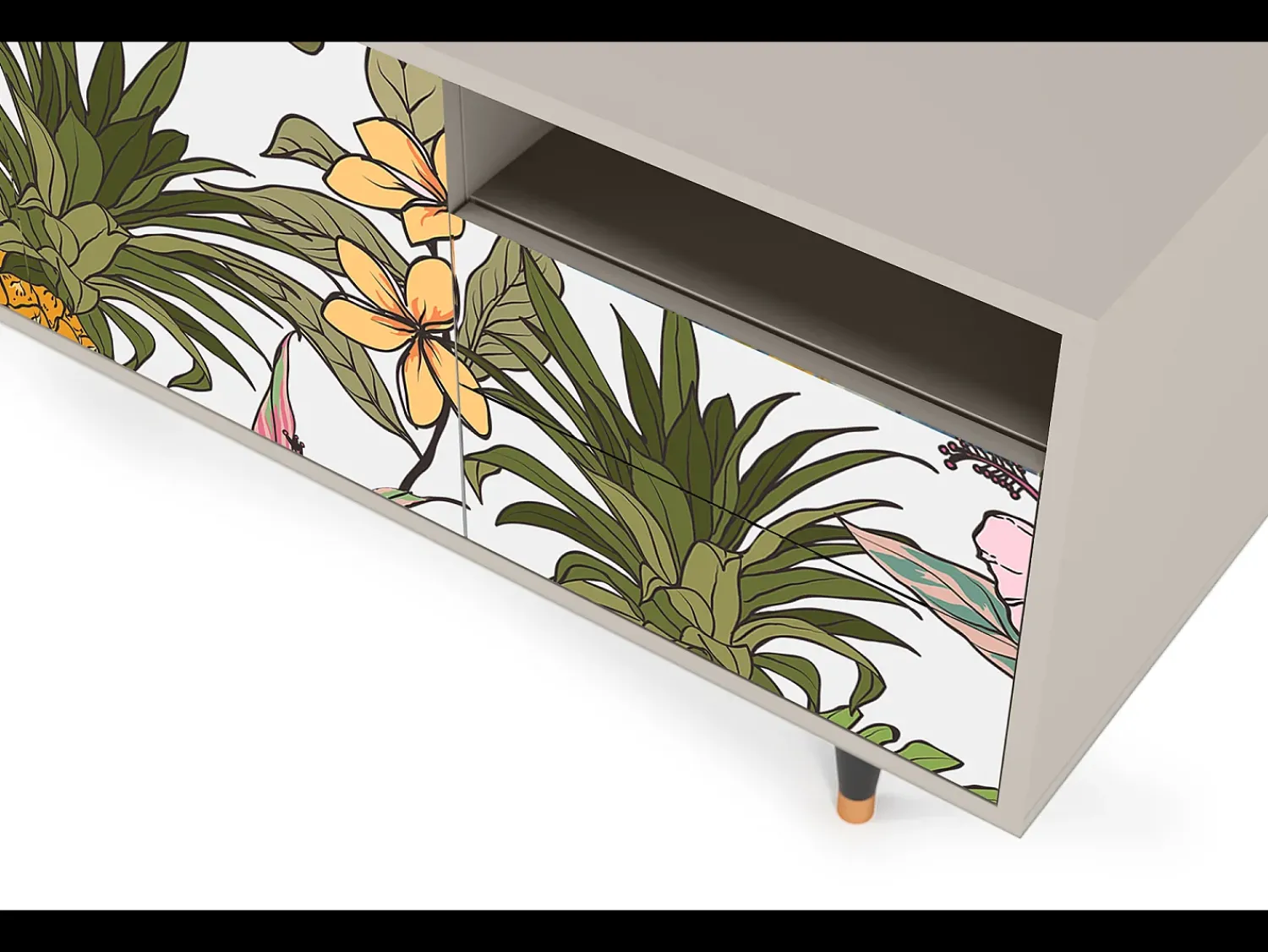 Mueble de TV - 125х56х41 cm - T7 - Estival Fruit, Areia^ Móvel De Tv