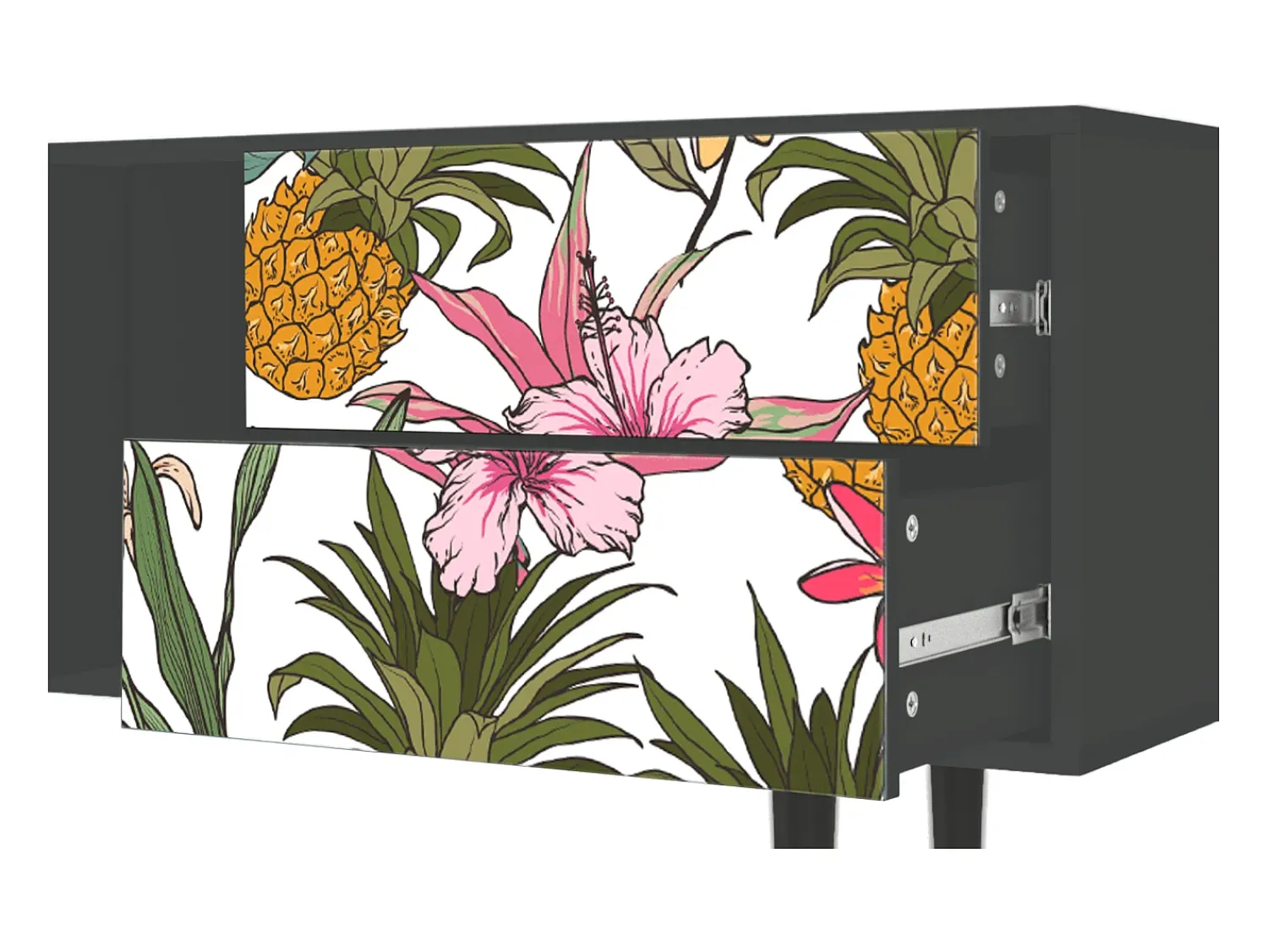 Hot Mueble de TV - 170х69х48 cm - T1 - Estival Fruit, Antracite Cinza antracite