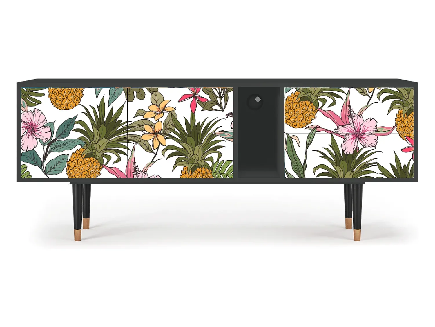 Hot Mueble de TV - 170х69х48 cm - T1 - Estival Fruit, Antracite Cinza antracite