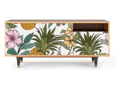 Móvel De Tv| Mueble de TV - 125х56х41 cm - T7 - Estival Fruit, Nogueira Castanho