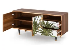 Móvel De Tv| Mueble de TV - 125х56х41 cm - T7 - Estival Fruit, Nogueira Castanho