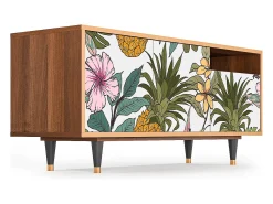 Móvel De Tv| Mueble de TV - 125х56х41 cm - T7 - Estival Fruit, Nogueira Castanho