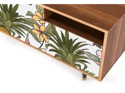Móvel De Tv| Mueble de TV - 125х56х41 cm - T7 - Estival Fruit, Nogueira Castanho