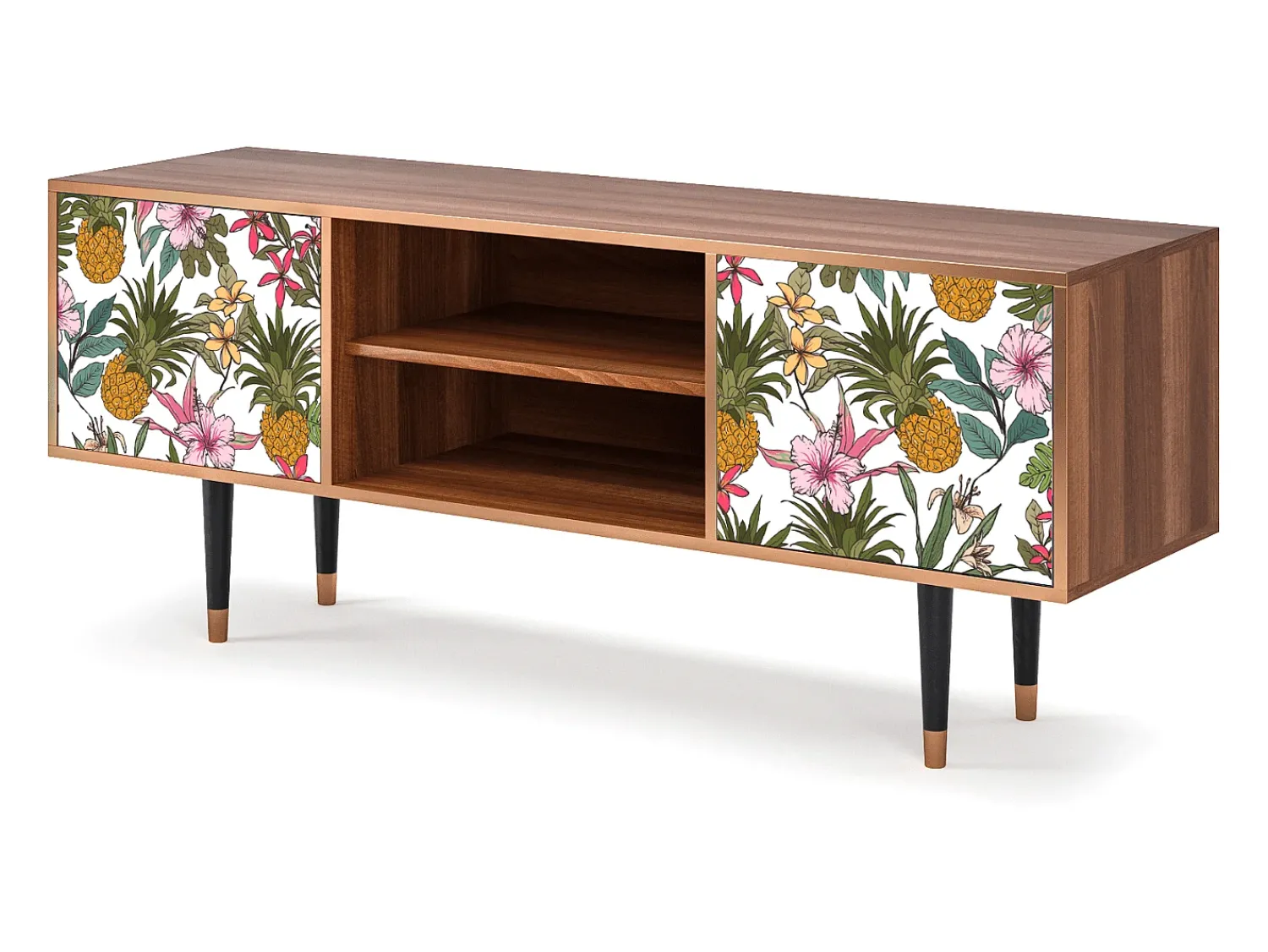 Móvel De Tv| Mueble de TV - 170х69х48 cm - T2 - Estival Fruit, Nogueira Castanho