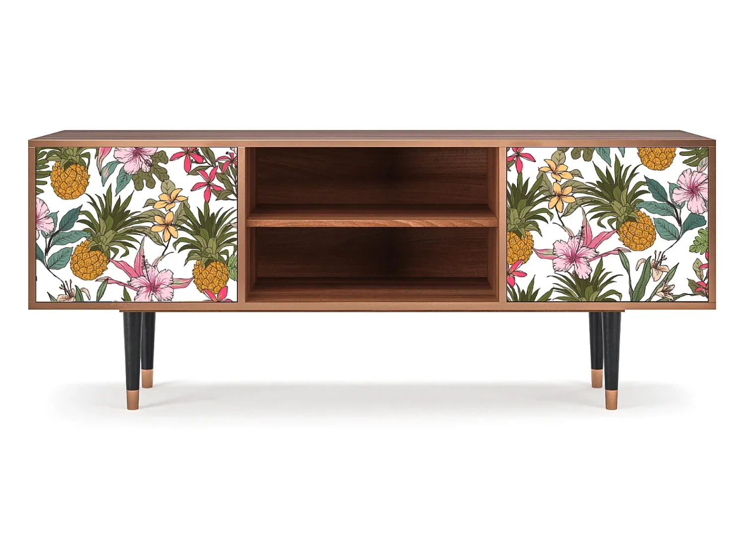Móvel De Tv| Mueble de TV - 170х69х48 cm - T2 - Estival Fruit, Nogueira Castanho