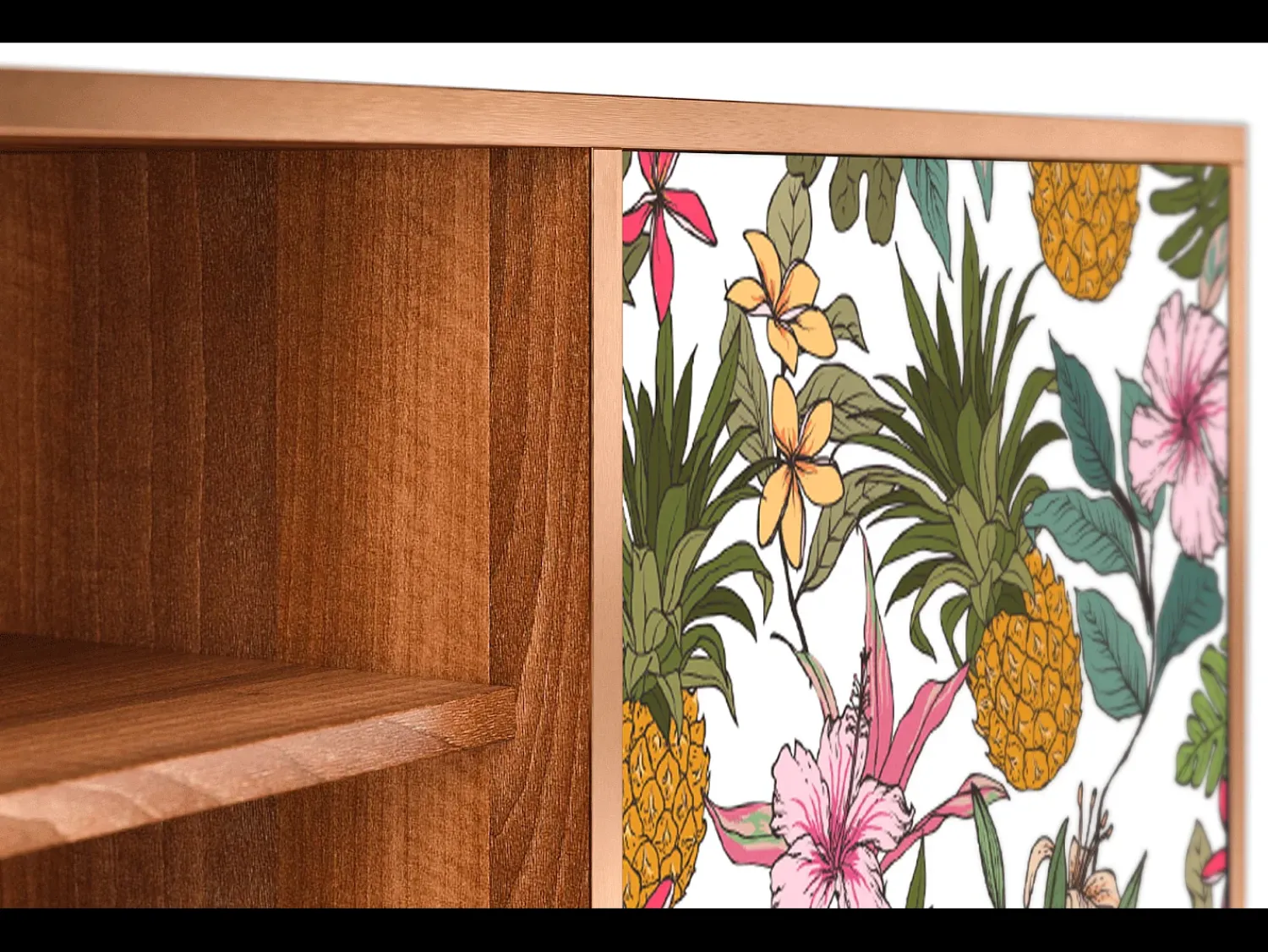 Móvel De Tv| Mueble de TV - 170х69х48 cm - T2 - Estival Fruit, Nogueira Castanho