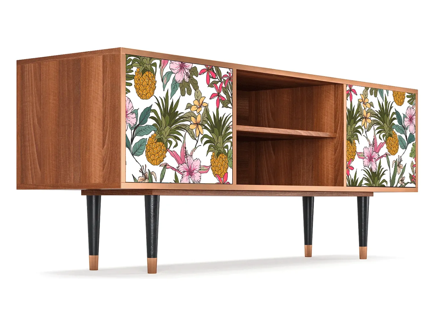 Móvel De Tv| Mueble de TV - 170х69х48 cm - T2 - Estival Fruit, Nogueira Castanho