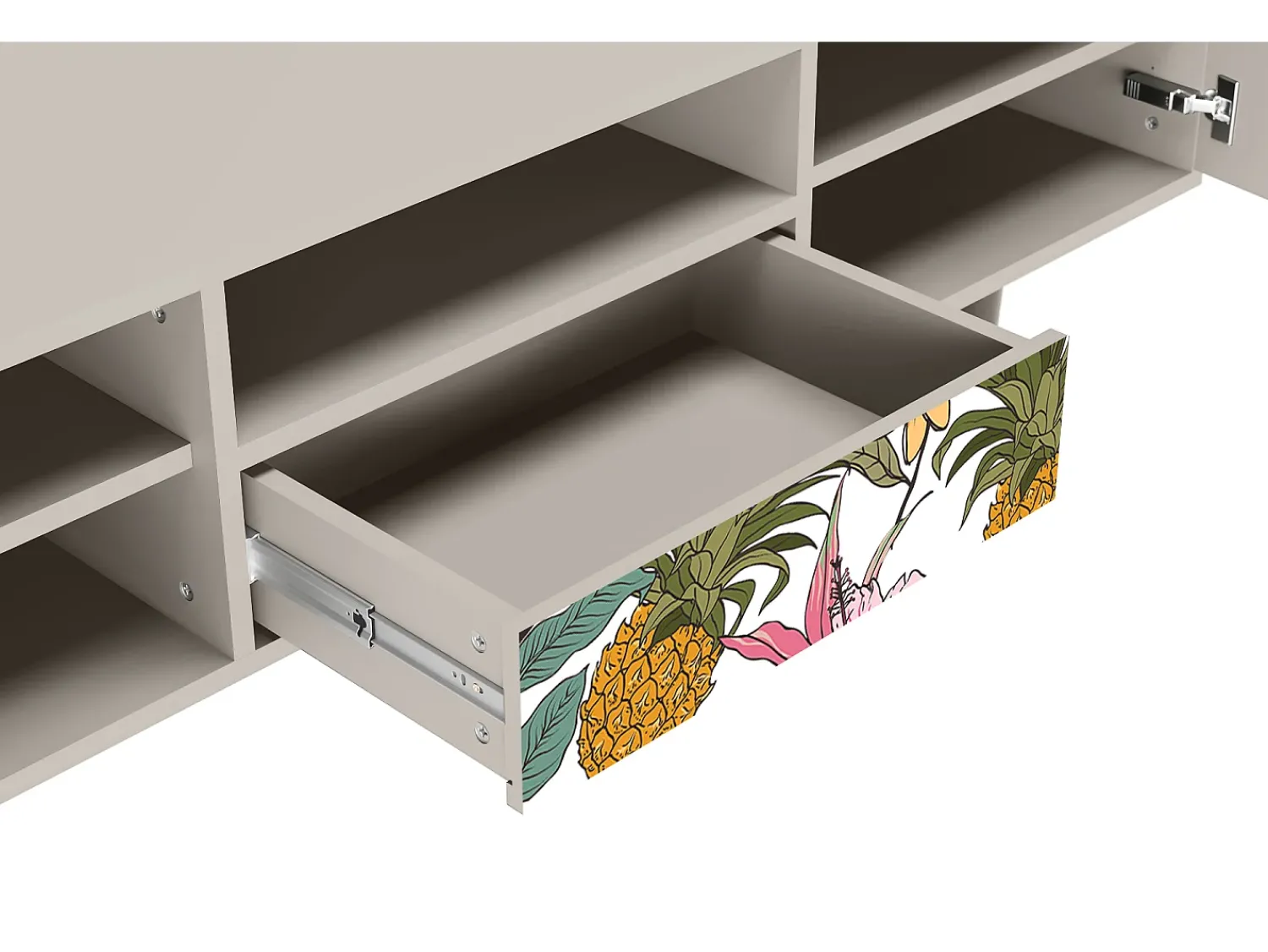 Móvel De Tv| Mueble de TV - 170х59х41 cm - T6 - Estival Fruit, Areia Bege