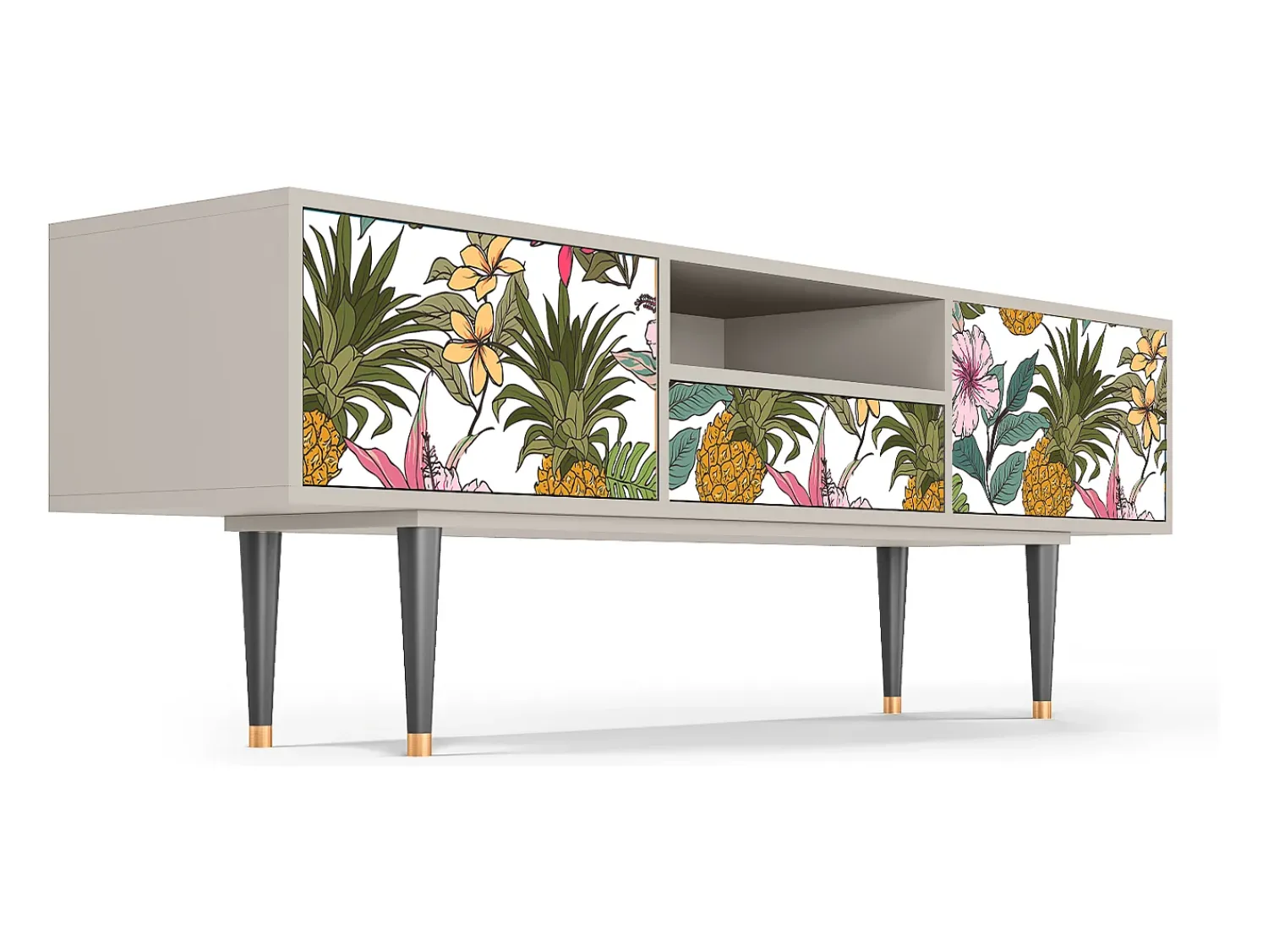 Móvel De Tv| Mueble de TV - 170х59х41 cm - T6 - Estival Fruit, Areia Bege
