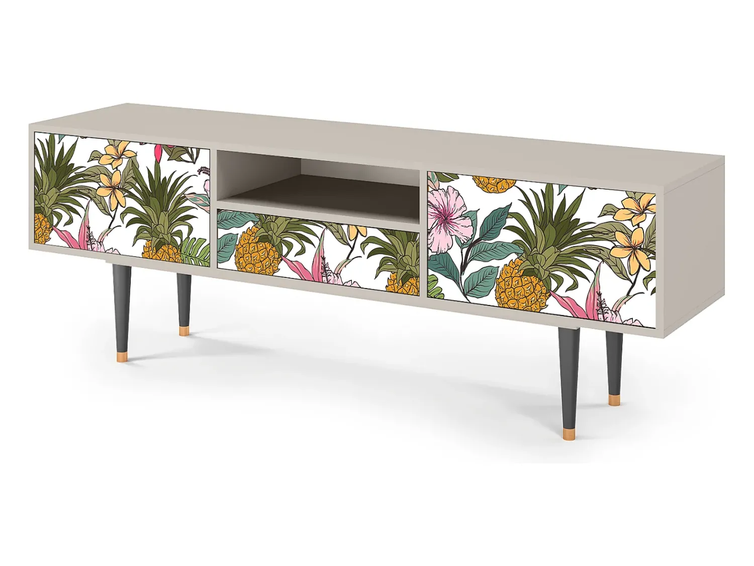 Móvel De Tv| Mueble de TV - 170х59х41 cm - T6 - Estival Fruit, Areia Bege