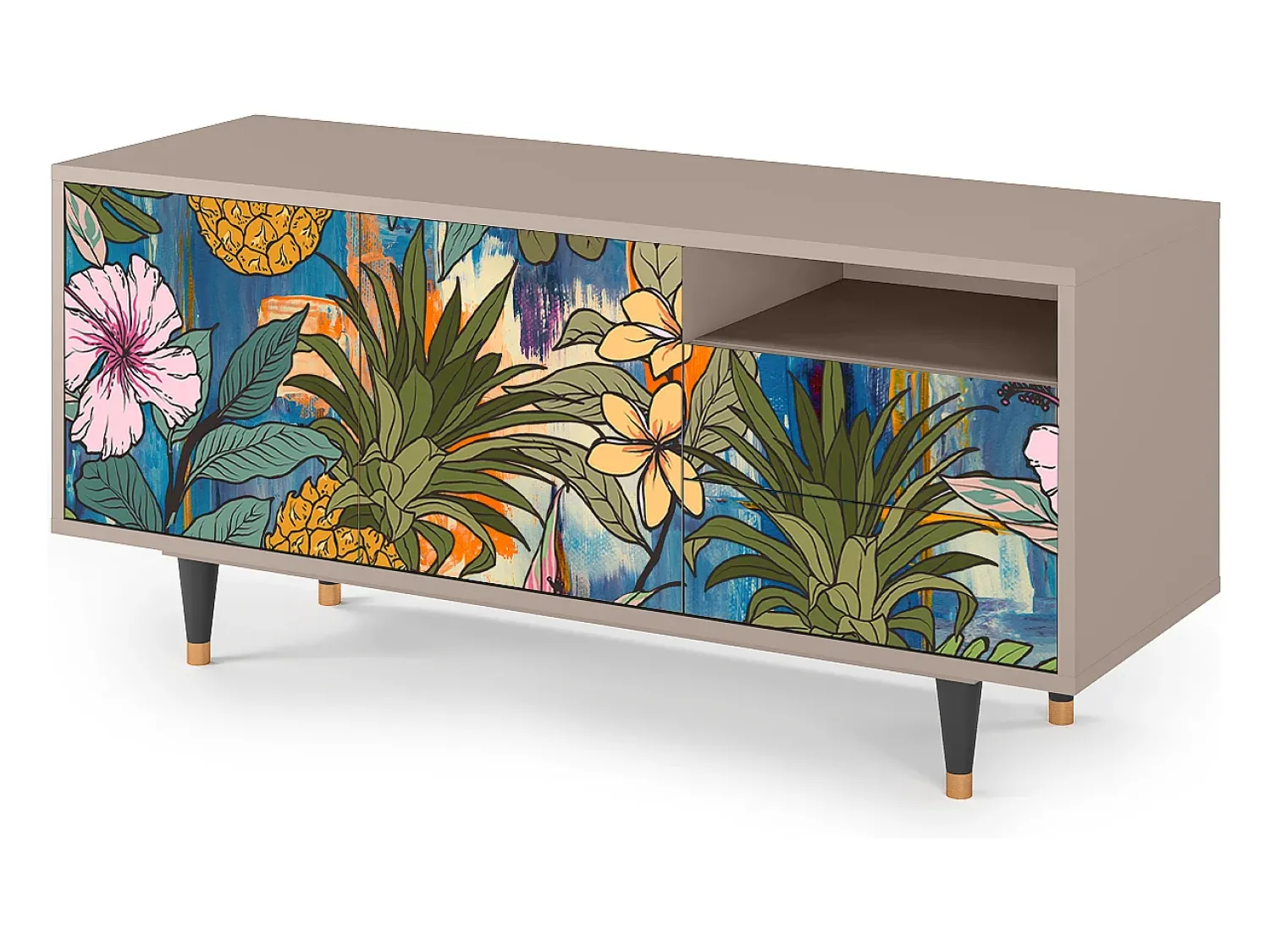 Sale Mueble de TV - 125х56х41 cm - T7 - Estival Fruit, Latte Bege