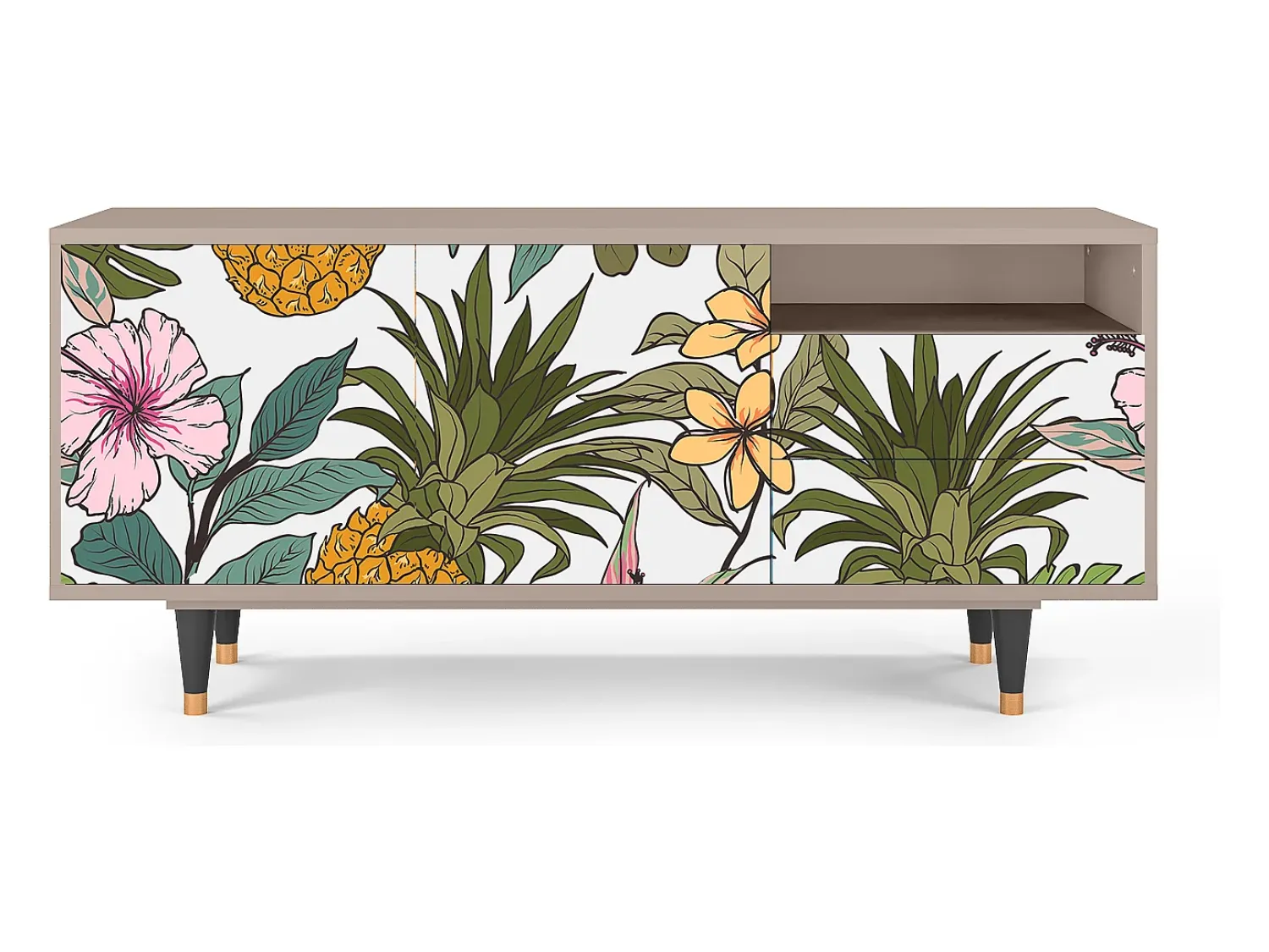 Sale Mueble de TV - 125х56х41 cm - T7 - Estival Fruit, Latte Bege
