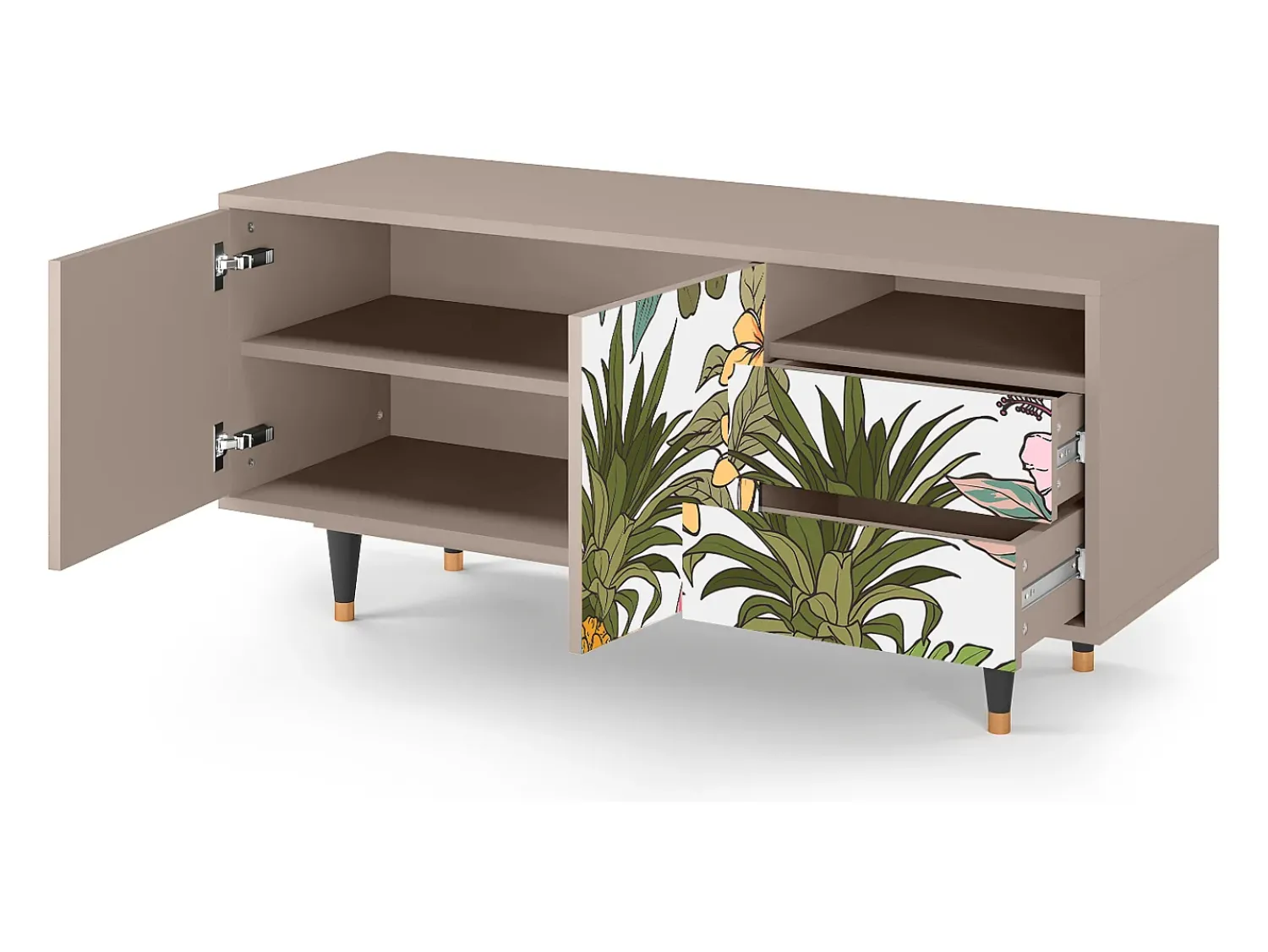 Sale Mueble de TV - 125х56х41 cm - T7 - Estival Fruit, Latte Bege