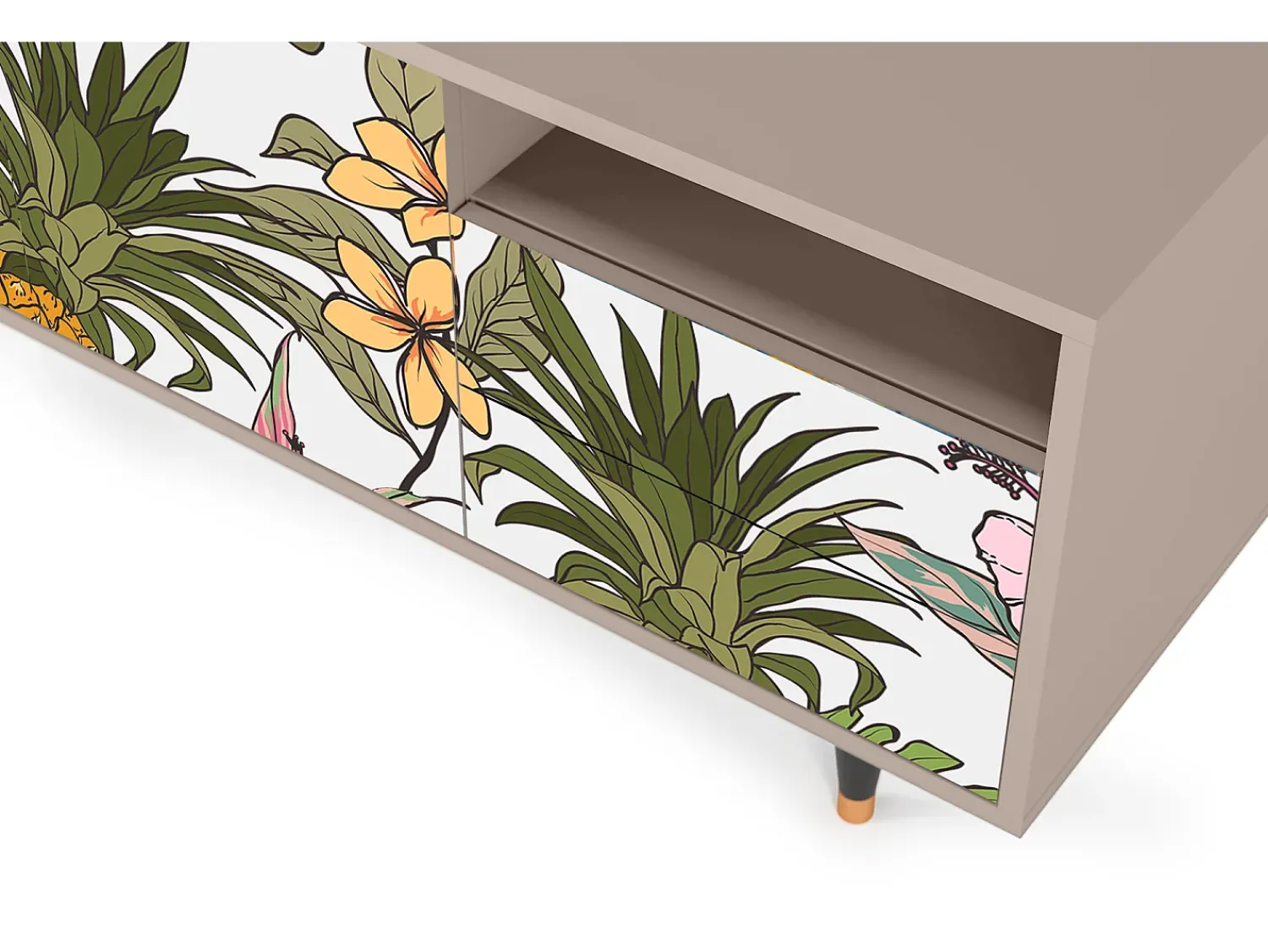 Sale Mueble de TV - 125х56х41 cm - T7 - Estival Fruit, Latte Bege