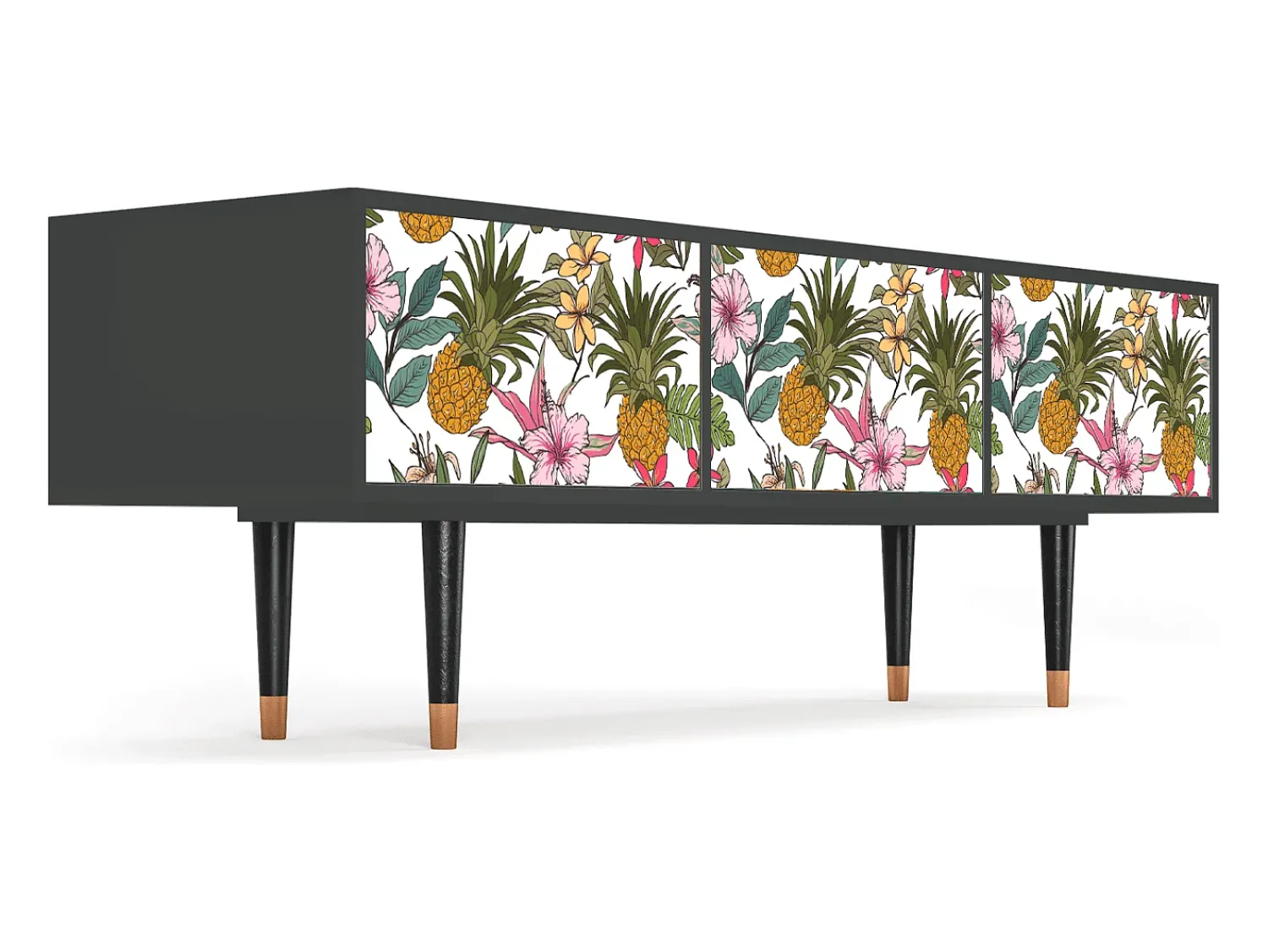 Mueble de TV - 170х59х48 cm - T4 - Estival Fruit, Antracite^ Móvel De Tv