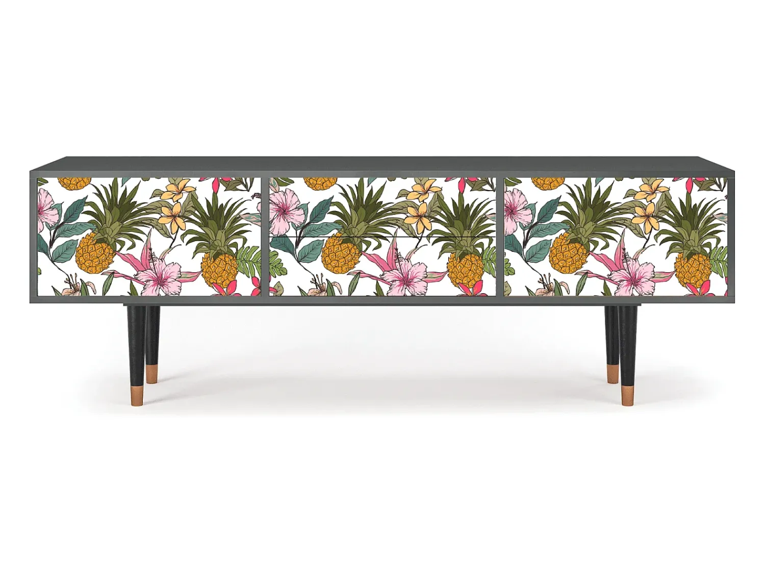 Mueble de TV - 170х59х48 cm - T4 - Estival Fruit, Antracite^ Móvel De Tv