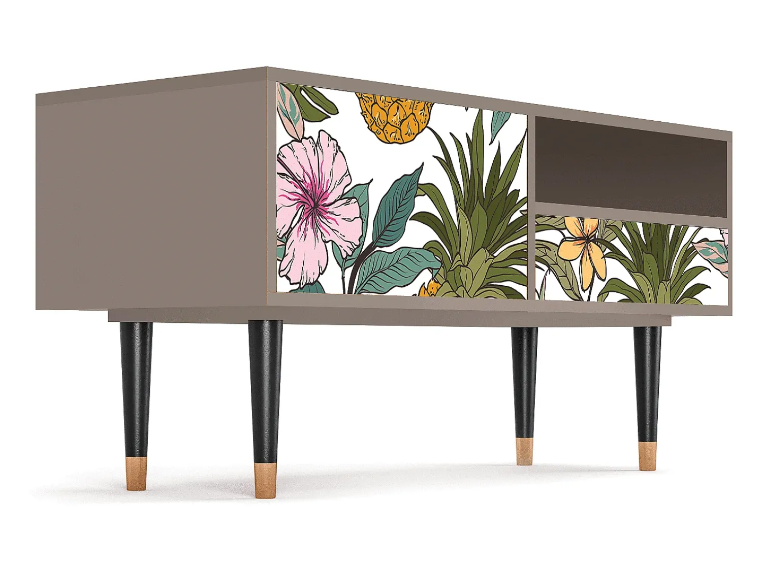 Hot Mueble de TV - 115х59х48 cm - T3 - Estival Fruit, Latte Bege