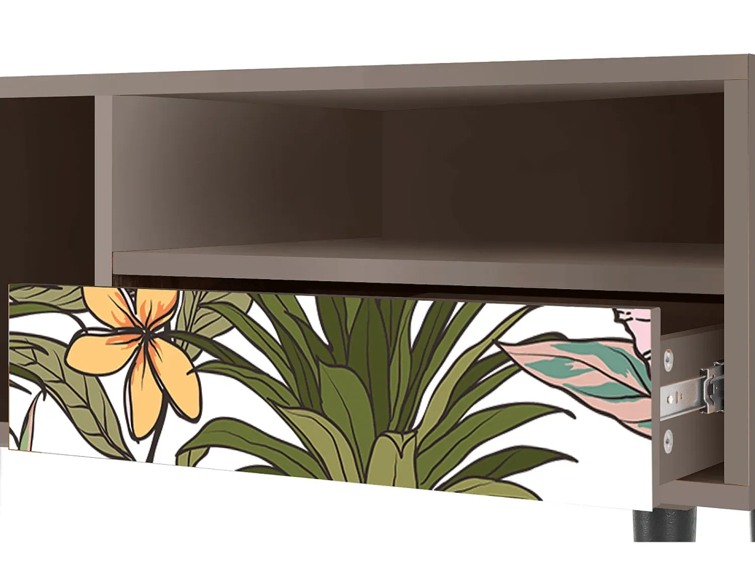 Hot Mueble de TV - 115х59х48 cm - T3 - Estival Fruit, Latte Bege