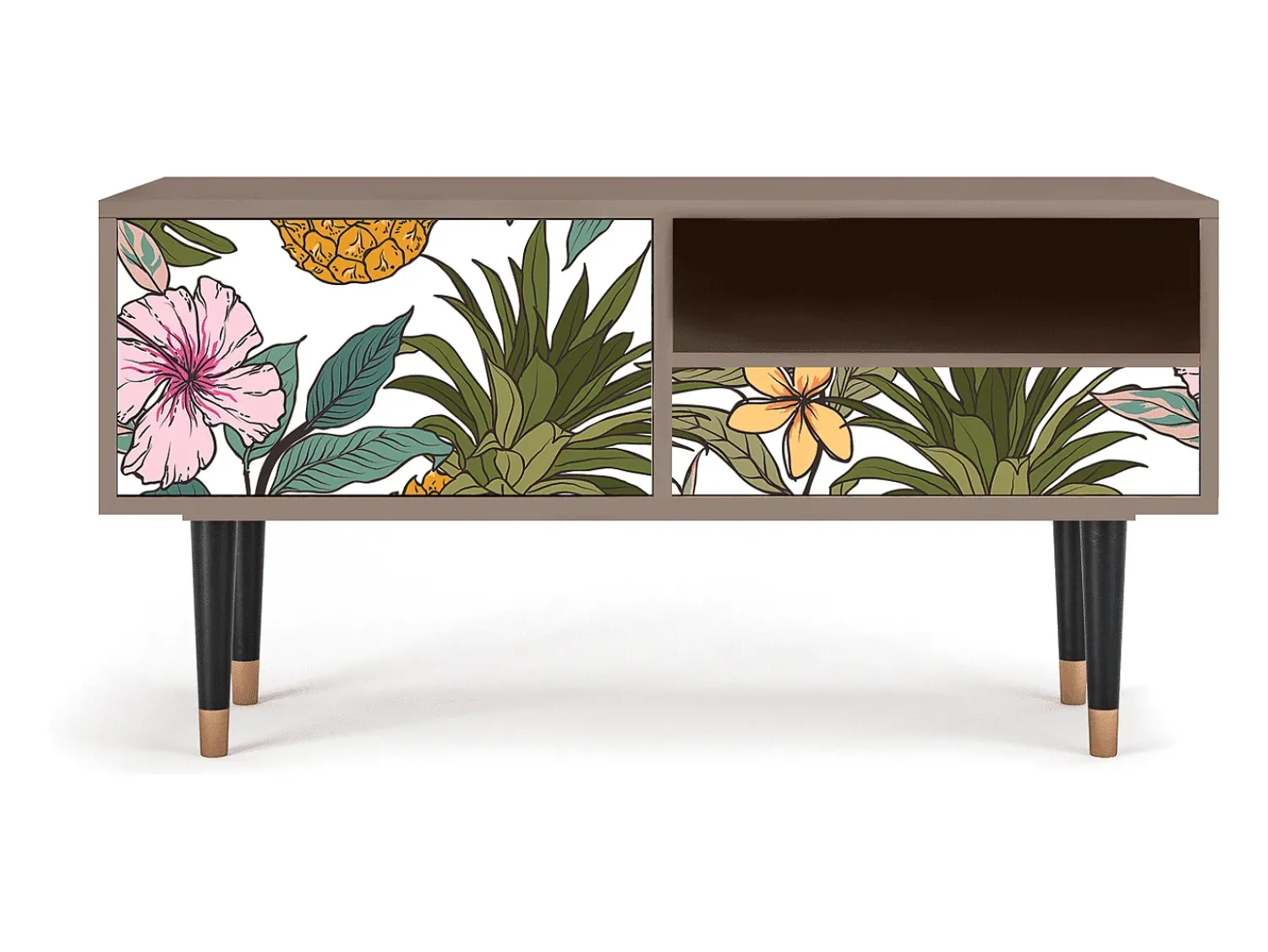 Hot Mueble de TV - 115х59х48 cm - T3 - Estival Fruit, Latte Bege