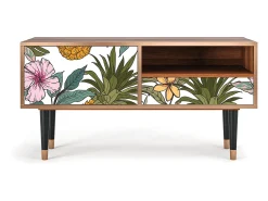 Móvel De Tv| Mueble de TV - 115х59х48 cm - T3 - Estival Fruit, Nogueira Castanho
