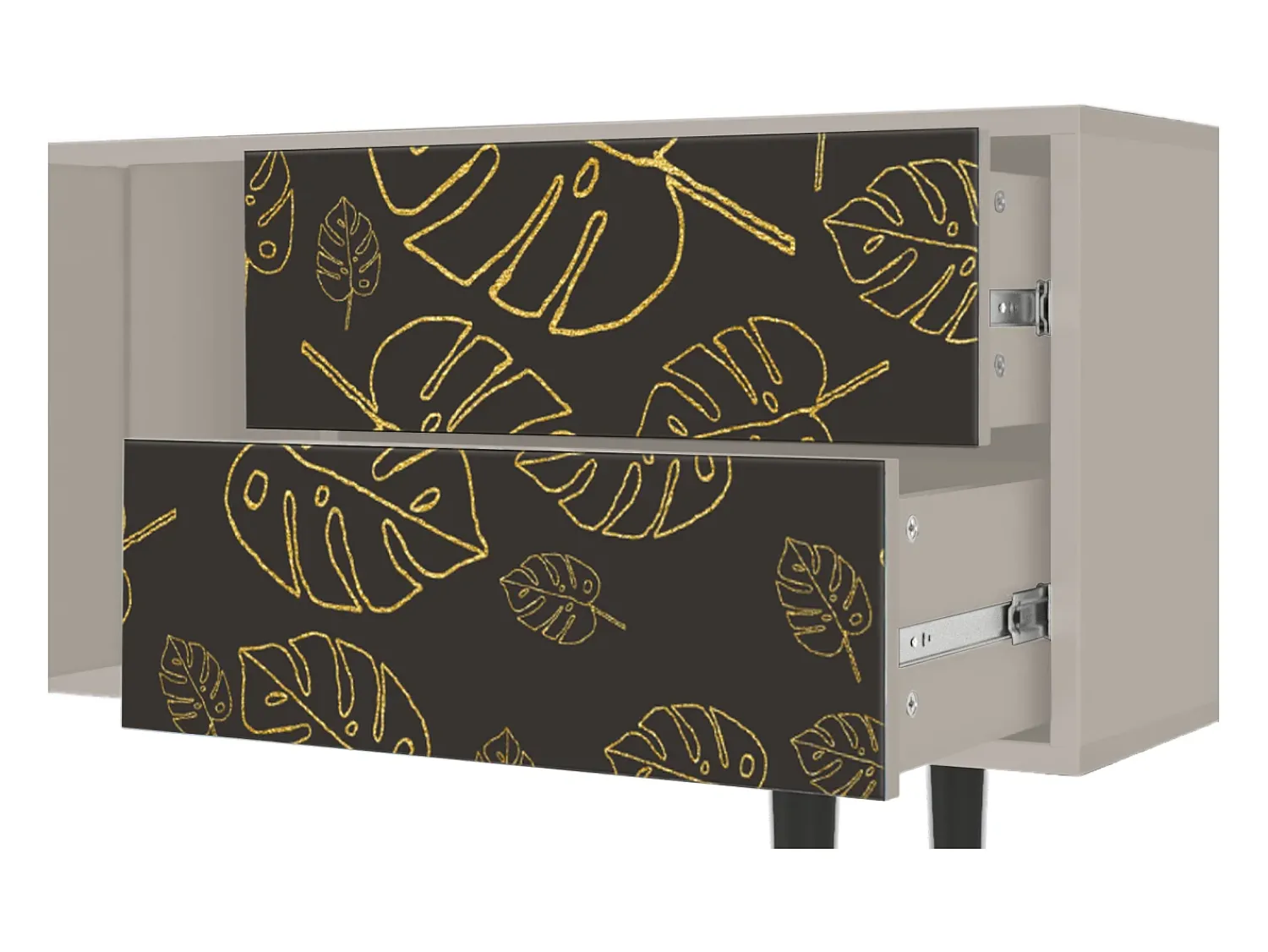 Móvel De Tv* Mueble de TV - 170х69х48 cm - T1 - Fall Of The Leaves, Areia Bege