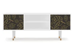 Móvel De Tv| Mueble de TV - 170х69х48 cm - T2 - Fall Of The Leaves, Branco Bege