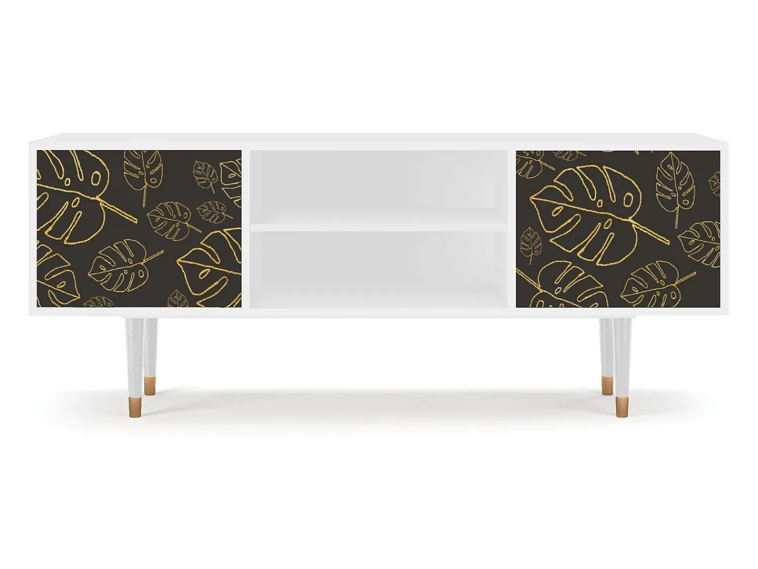 Móvel De Tv| Mueble de TV - 170х69х48 cm - T2 - Fall Of The Leaves, Branco Bege