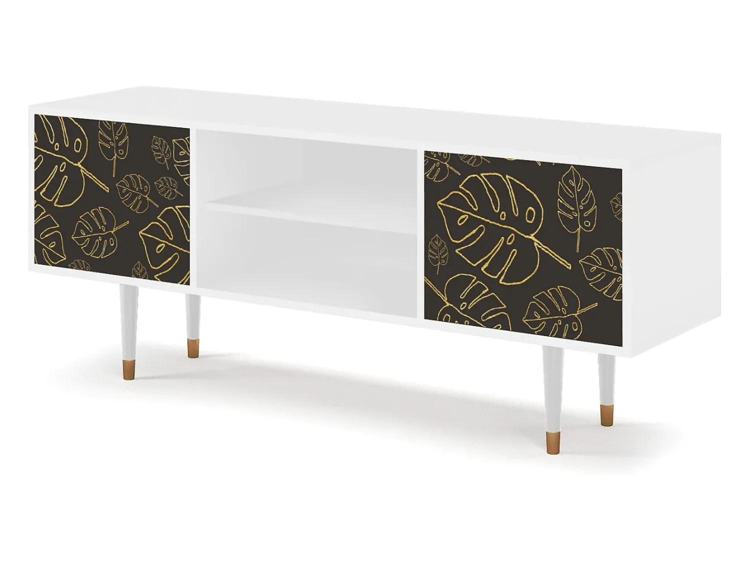Móvel De Tv| Mueble de TV - 170х69х48 cm - T2 - Fall Of The Leaves, Branco Bege
