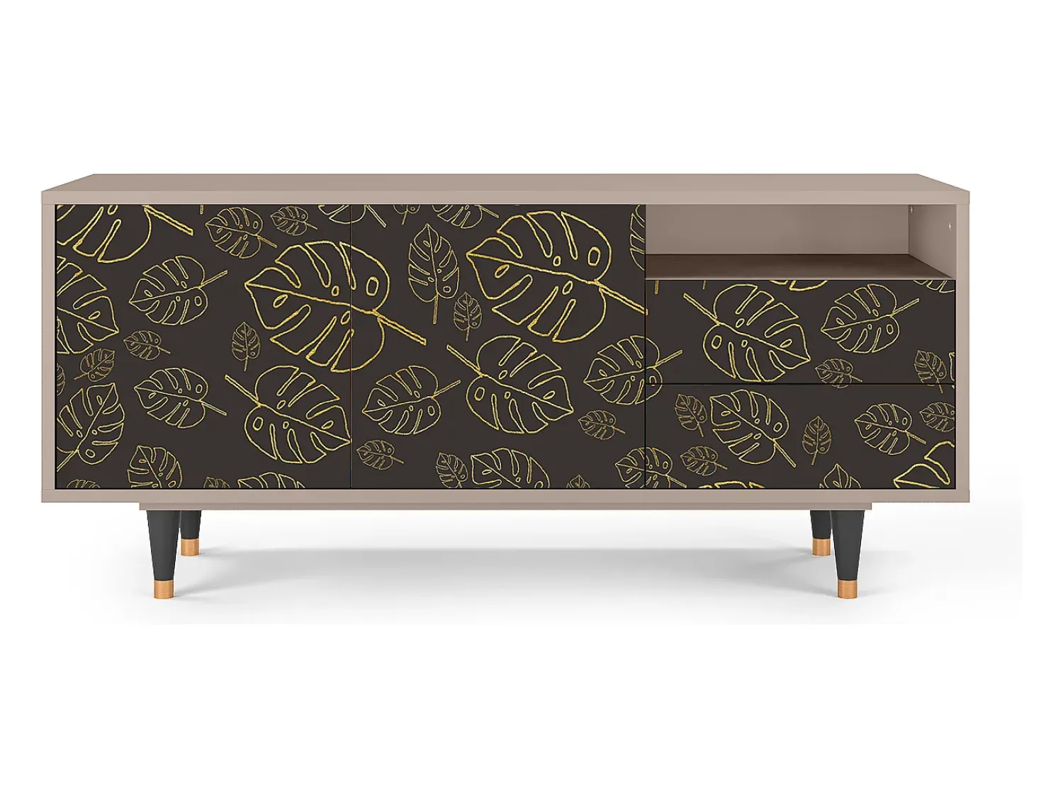 Mueble de TV - 125х56х41 cm - T7 - Fall Of The Leaves, Latte^ Móvel De Tv