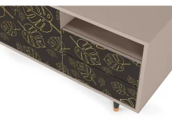 Mueble de TV - 125х56х41 cm - T7 - Fall Of The Leaves, Latte^ Móvel De Tv