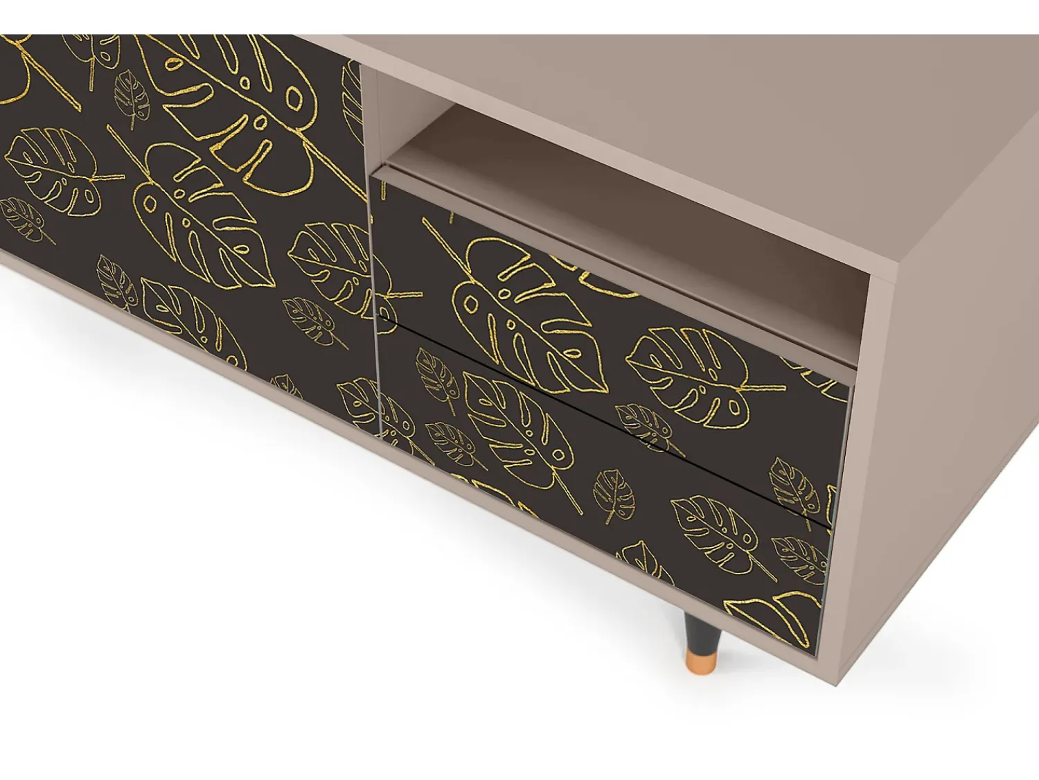 Mueble de TV - 125х56х41 cm - T7 - Fall Of The Leaves, Latte^ Móvel De Tv