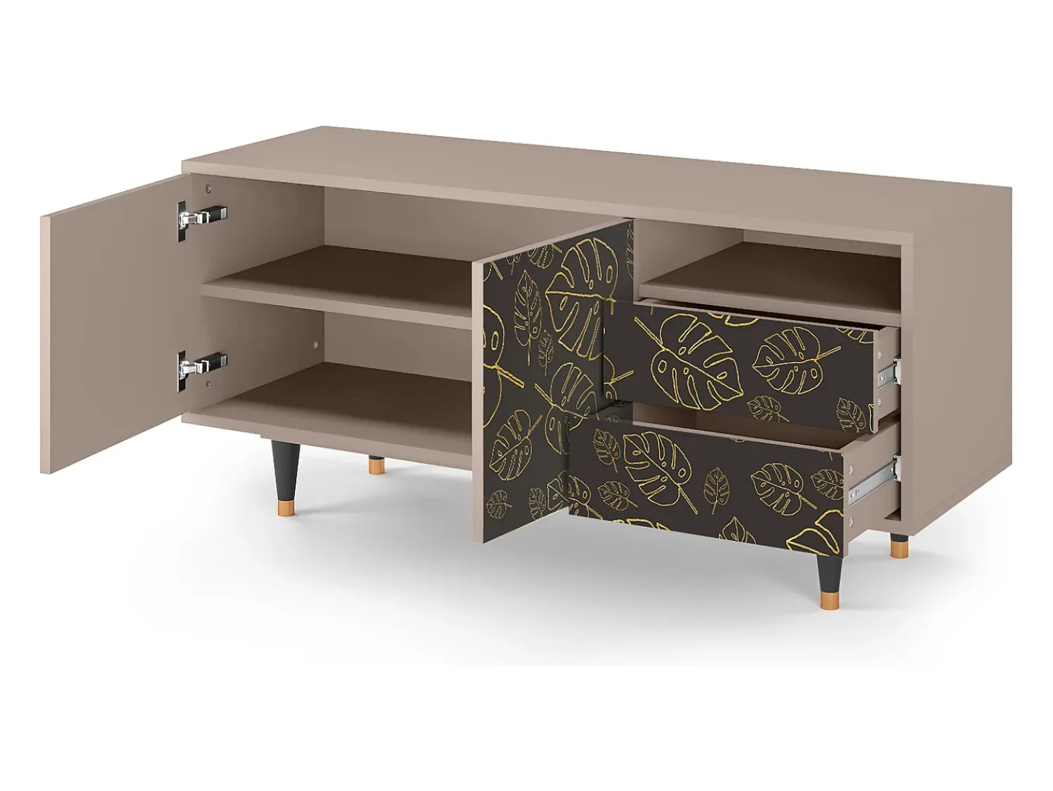 Mueble de TV - 125х56х41 cm - T7 - Fall Of The Leaves, Latte^ Móvel De Tv
