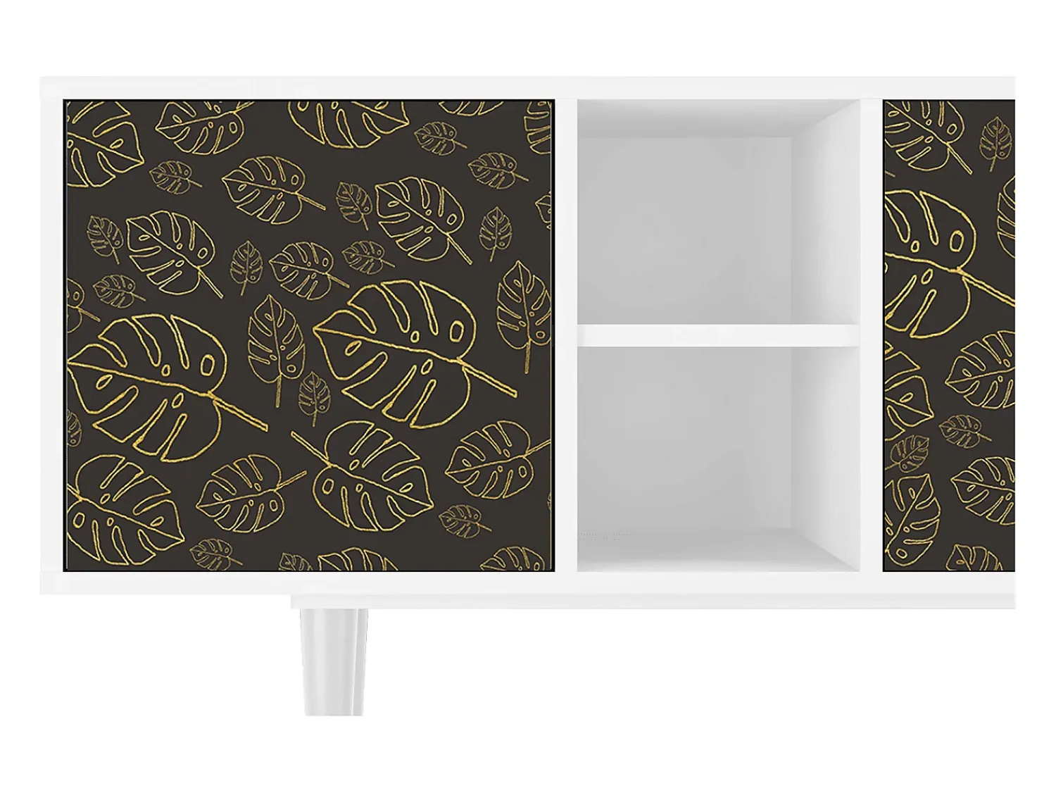 Móvel De Tv| Mueble de TV - 150х69х41 cm - T5 - Fall Of The Leaves, Branco Bege
