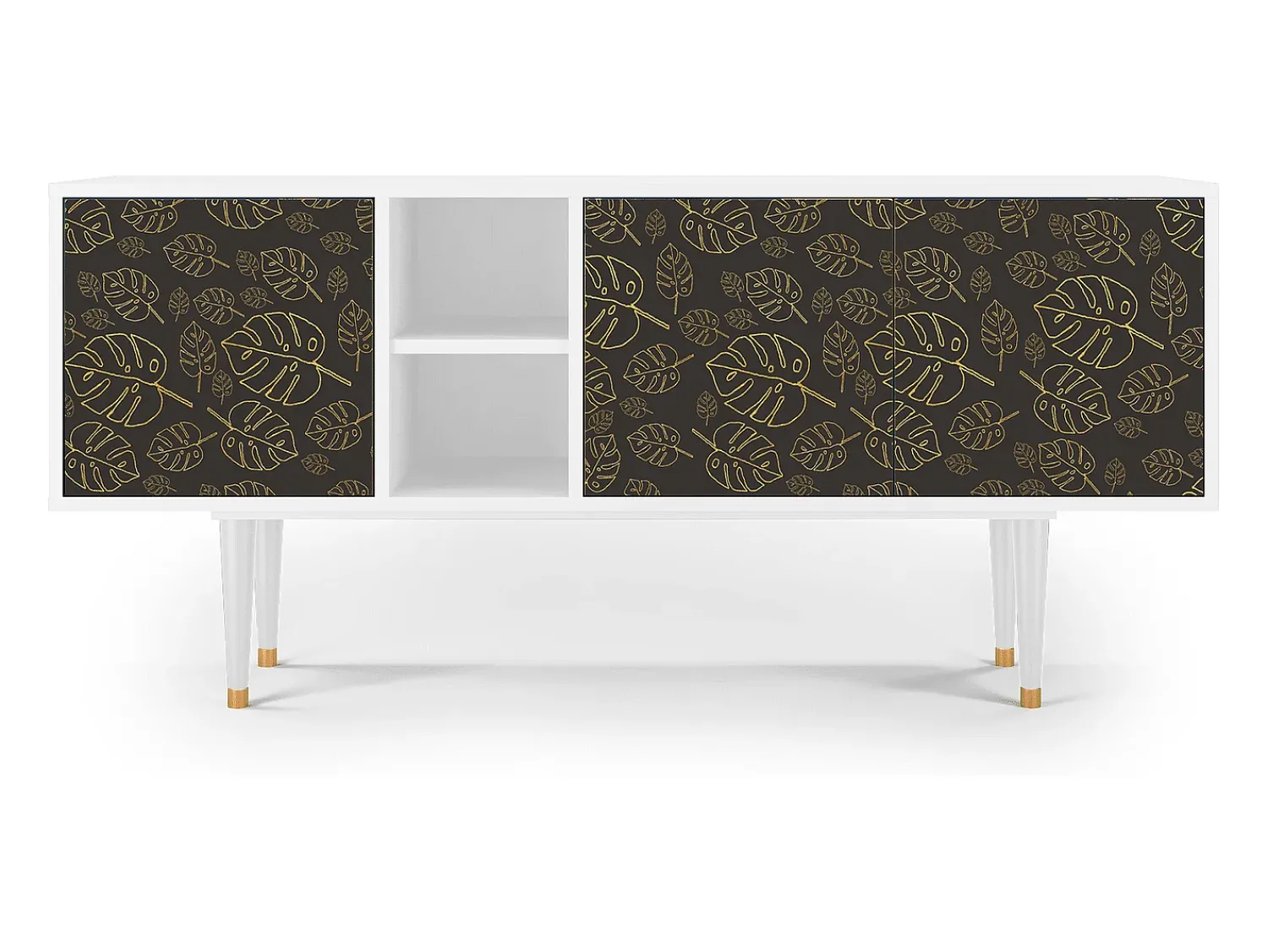 Móvel De Tv| Mueble de TV - 150х69х41 cm - T5 - Fall Of The Leaves, Branco Bege
