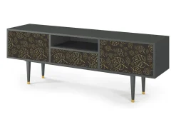 Móvel De Tv* Mueble de TV - 170х59х41 cm - T6 - Fall Of The Leaves, Antracite Cinza antracite