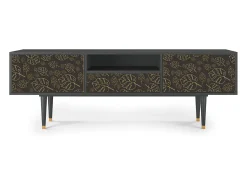 Móvel De Tv* Mueble de TV - 170х59х41 cm - T6 - Fall Of The Leaves, Antracite Cinza antracite
