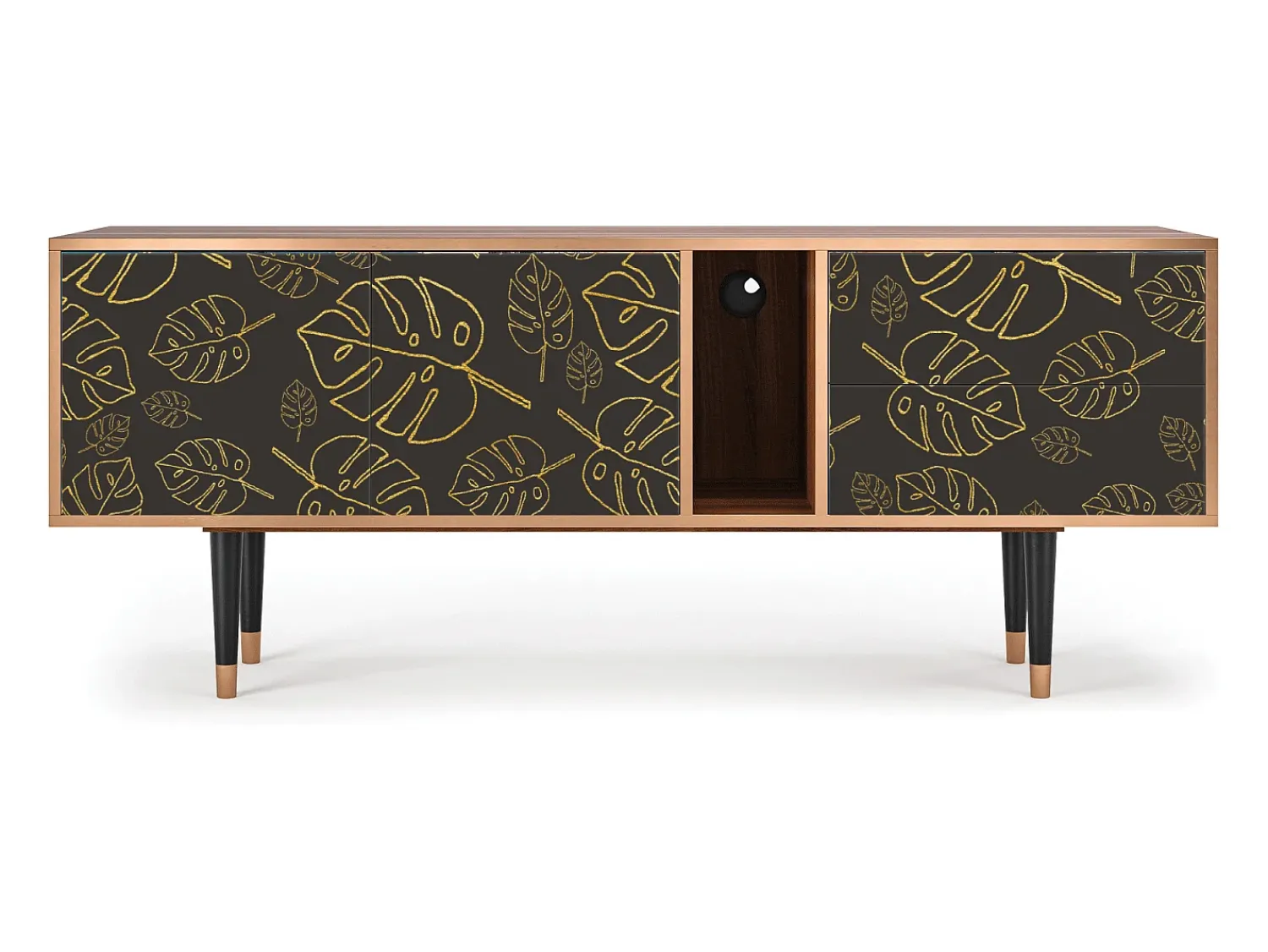 Móvel De Tv* Mueble de TV - 170х69х48 cm - T1 - Fall Of The Leaves, Nogueira Castanho