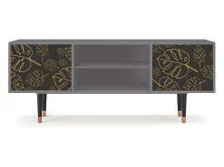 Móvel De Tv| Mueble de TV - 170х69х48 cm - T2 - Fall Of The Leaves, Cinza Cinzento