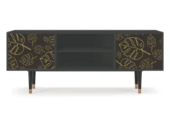 Móvel De Tv| Mueble de TV - 170х69х48 cm - T2 - Fall Of The Leaves, Antracite Cinza antracite