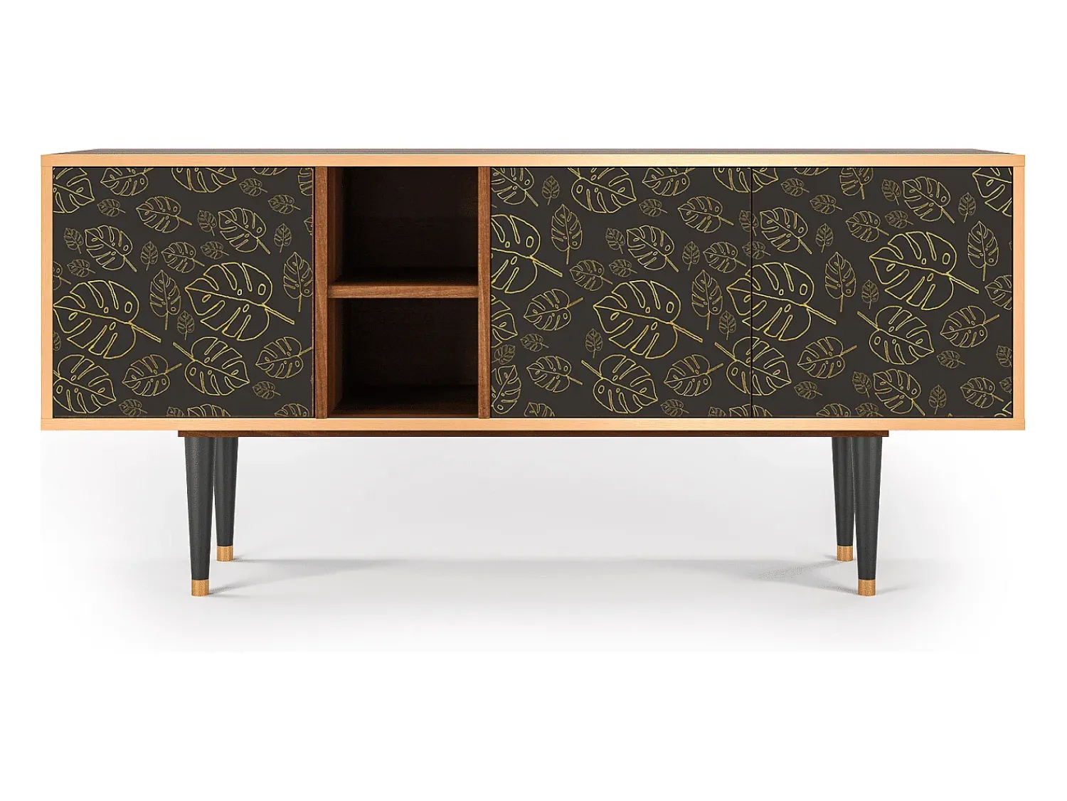 Móvel De Tv* Mueble de TV - 150х69х41 cm - T5 - Fall Of The Leaves, Nogueira Castanho