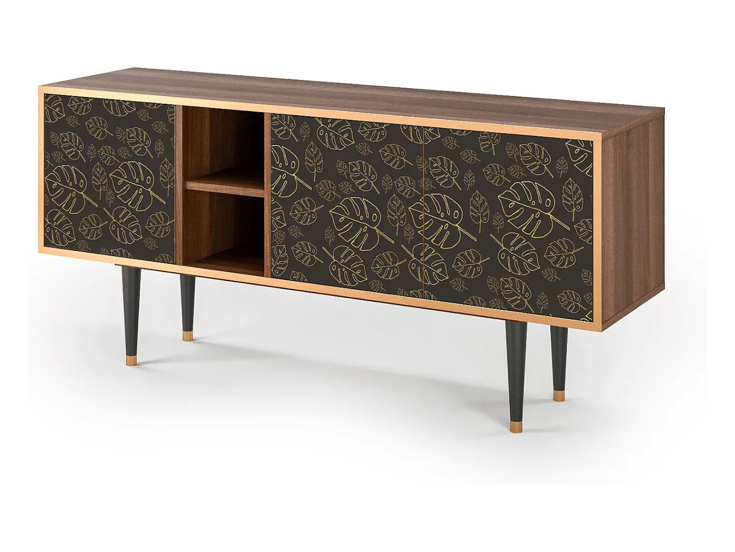 Móvel De Tv* Mueble de TV - 150х69х41 cm - T5 - Fall Of The Leaves, Nogueira Castanho
