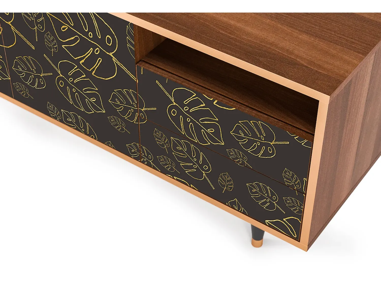 Mueble de TV - 125х56х41 cm - T7 - Fall Of The Leaves, Nogueira^ Móvel De Tv