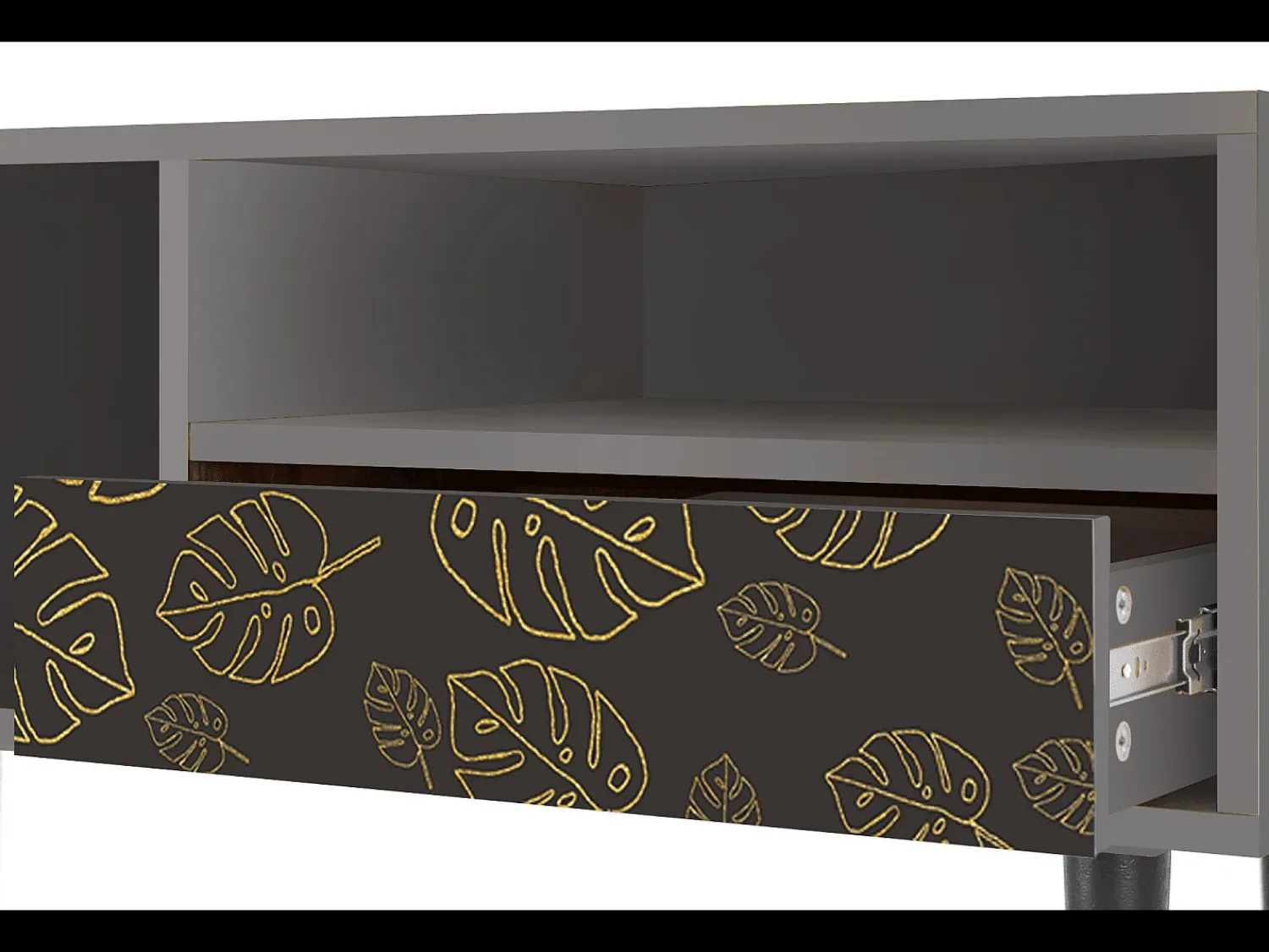 Mueble de TV - 115х59х48 cm - T3 - Fall Of The Leaves, Cinza^ Móvel De Tv