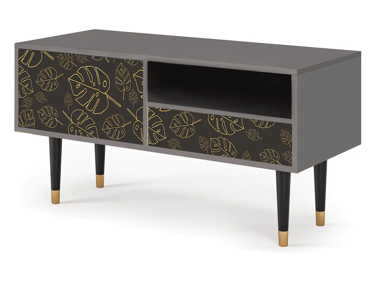Mueble de TV - 115х59х48 cm - T3 - Fall Of The Leaves, Cinza^ Móvel De Tv