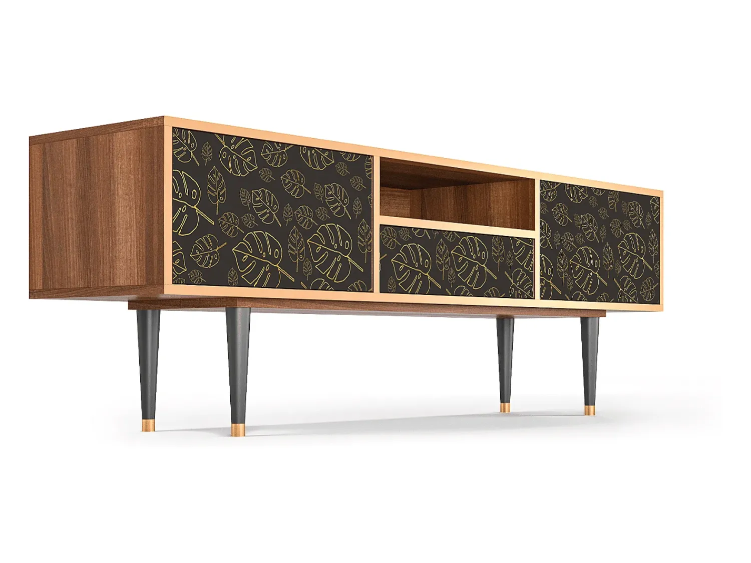 Mueble de TV - 170х59х41 cm - T6 - Fall Of The Leaves, Nogueira^ Móvel De Tv