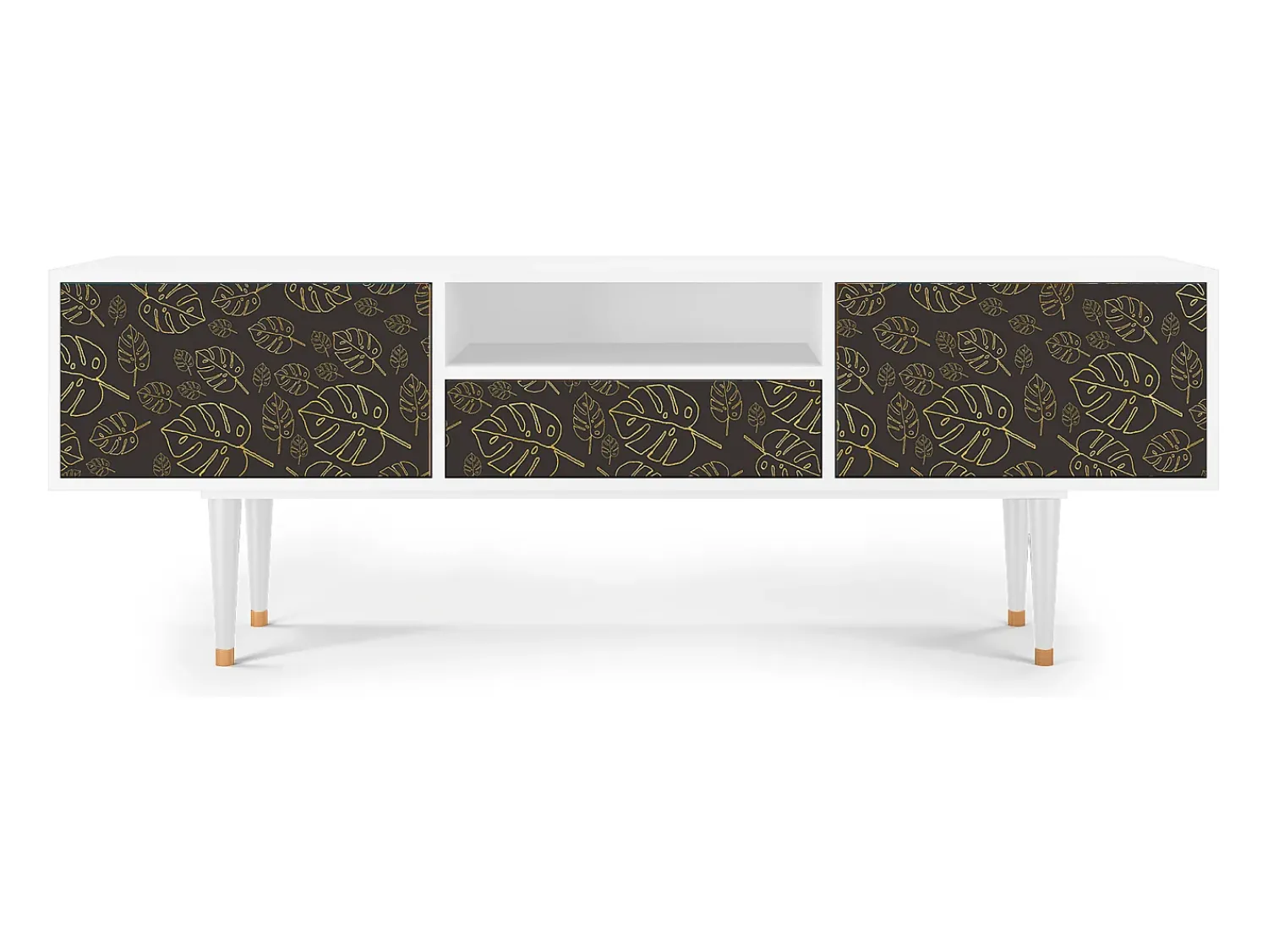 Mueble de TV - 170х59х41 cm - T6 - Fall Of The Leaves, Branco^ Móvel De Tv