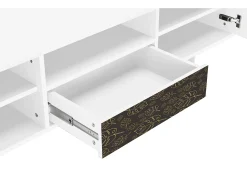 Mueble de TV - 170х59х41 cm - T6 - Fall Of The Leaves, Branco^ Móvel De Tv